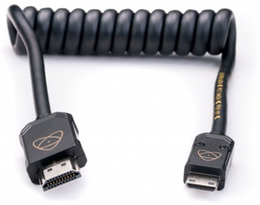 Atomos HDMI to Mini HDMI 30-60cm Spiral Cable