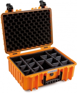 B&W Case Type 5000 RPD orange avec compartiments