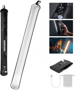 NEEWER GC21B Aufblasbares 21 Watt Bi-Color Stablicht