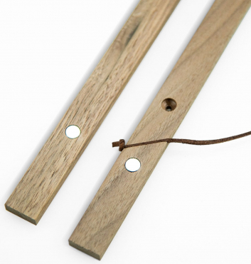 Clipwood poster rails 42741 41cm walnut