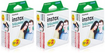 Fujifilm Instax Square Film DP paquet de 3 pour 60 images