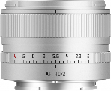 TTARTISAN AF 40mm f2 Sony FE (plein format) argent