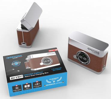 Patona Platinum Dual Ladebox USB-C für Fuji NP-W126