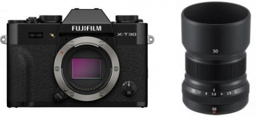 Fujifilm X-T30 III Housing Black + XF 50mm f2.0 WR Black