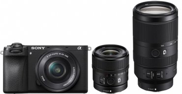 Sony Alpha ILCE-6700 + 16-50mm + 15mm f1,4 G + 70-350mm f4,5-6,3 G OSS