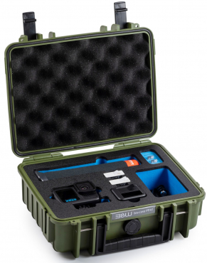B&W GoPro Hero 13 Case type 1000 marron/vert