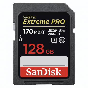 SanDisk Extreme Pro SDXC 128GB 170MB/s V30 UHS-I