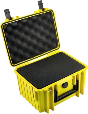 B&W Case Type 2000 SI yellow with foam insert