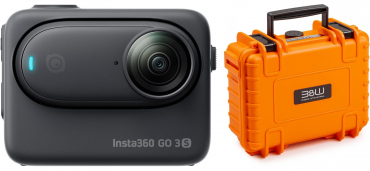 INSTA360 GO 3S (64GB) Black + étui B&W type 500 orange