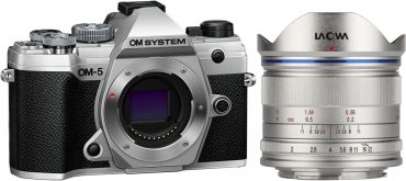 OM System OM-5 silber + LAOWA 7,5mm f2 drone