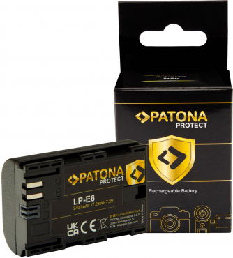 PATONA Dual USB Ladegerät + 2x Akku LP-E6