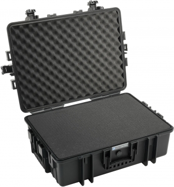B&W Case Type 6500 SI noir avec insert en mousse