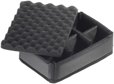 B&W Case Type 1000 RPD black with compartment divider