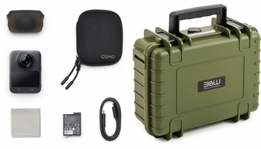 DJI Osmo 360  Standard Combo + B&W Case Typ 1000 Bronze-Grün