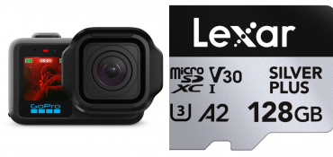 GoPro MISSION 1 PRO + Lexar microSDXC Silver Plus 128GB UHS-I V30