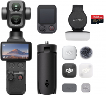 DJI Osmo Pocket 4P Vlog Combo + SanDisk Extreme Pro 256GB 200MB/s V30