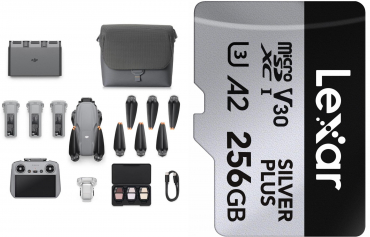 DJI Air 3S FMC (DJI RC 2) + Lexar Silver Plus microSDXC 256GB