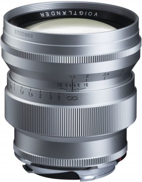 Voigtländer Nokton 75mm f1,5 asph. argent VM