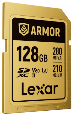 Lexar SDXC Pro Gold Series ARMOR UHS-II 128GB V60
