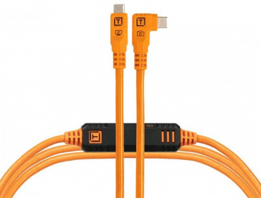 Tether Tools TetherPro Optima 10G USB-C Right Angle 3m orange