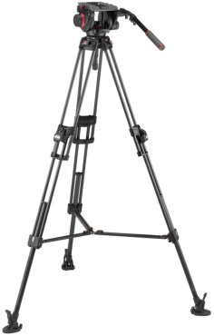 Video head Manfrotto 509 with tripod 645 Fast Twin Carbon