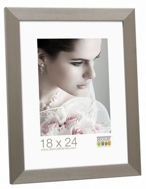 Cadre plastique 13x18 argenté Deknudt S41VD1