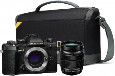 OM System OM-5 black + 12-40mm f2.8II incl. NG shoulder bag medium