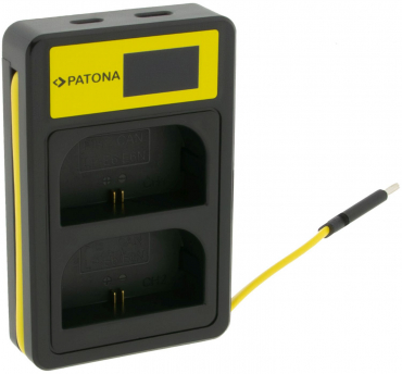 PATONA Dual USB Ladegerät + 2x Akku LP-E6