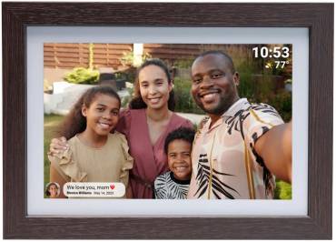 Denver Frameo 1042W Digitaler Bilderrahmen Braun 10,1 Zoll
