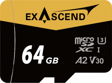 Exascend Catalyst microSD 64GB 180MB/S V30 UHS I