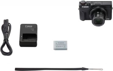 Canon PowerShot G7X Mark III black+Canon Battery NB-13L+Canon DCC-1880