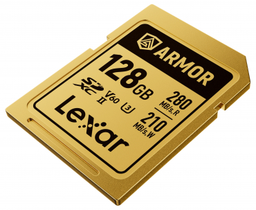 Lexar SDXC Pro Gold Series ARMOR UHS-II 128GB V60