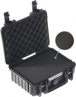 B&W Case Type 500 noir avec insert en mousse