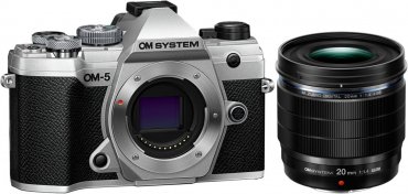 OM System OM-5 silber + 20mm f1,4 PRO