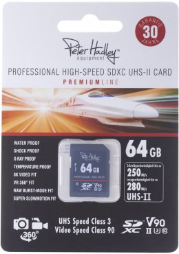 Peter Hadley Prof. High-Speed 64 GB UHS-II SDXC