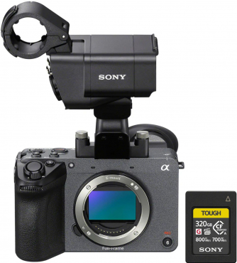 Sony ILME-FX2 + XLR-Griff + CFexpress 320GB Typ A 800MBs / 700 MBs