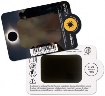 Omegon Sonnenfilter Solar Safe Easy Cam Filter für Smartphones