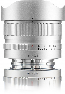 TTARTISAN AF 40mm f2 Sony FE (Vollformat) silber