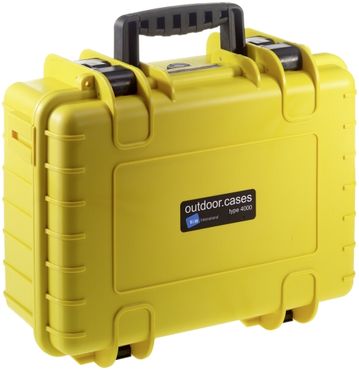 B&W Case Type 4000 RPD gelb mit Facheinteilung