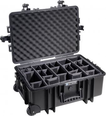 B&W Case Type 6700 RPD schwarz mit Facheinteilung