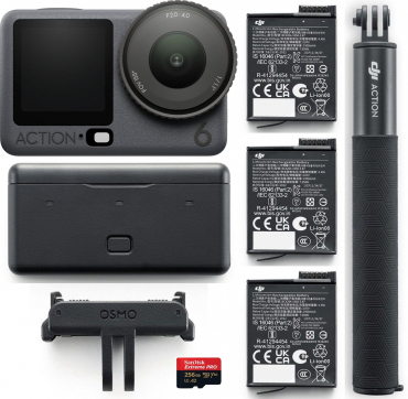 DJI Osmo Action 6 Adventure Combo + SanDisk microSDXC Extr. Pro 256GB