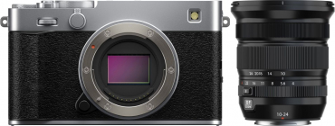 Fujifilm X-E5 Silber + XF 10-24mm f4 R OIS WR