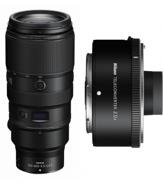 Nikon Z 100-400mm f4.5-5.6 VR S + teleconverter 2x