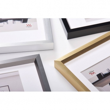 Walther Kunststoffrahmen Steel Style ES440B 40x40cm schwarz