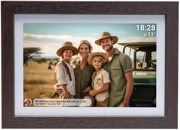Denver Frameo 1042W Digitaler Bilderrahmen Braun 10,1 Zoll