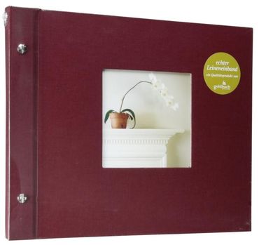 Goldbuch Bella Vista Schraubalbum Bordeaux 26972 schwarze Seiten 30x25