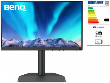 BenQ SW272U 27-Fotografenmonitor IPS 4K grau mit Lichtschutzblende