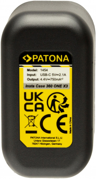 PATONA dual charging box for Insta 360 ONE X3 incl. USB-C cable
