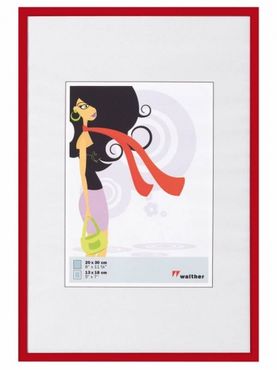 Walther Kunststoffrahmen KV045R New Lifestyle 30x45cm rot - 6020991 Walther Kunststoffrahmen KV045R New Lifestyle 30x45cm rot