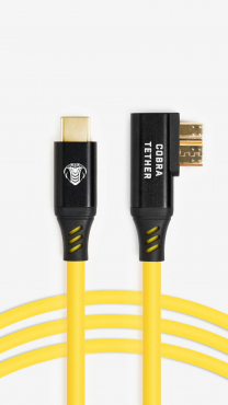 CobraTether Max Reach Bundle 20M 5G Gelb abgewinkelt